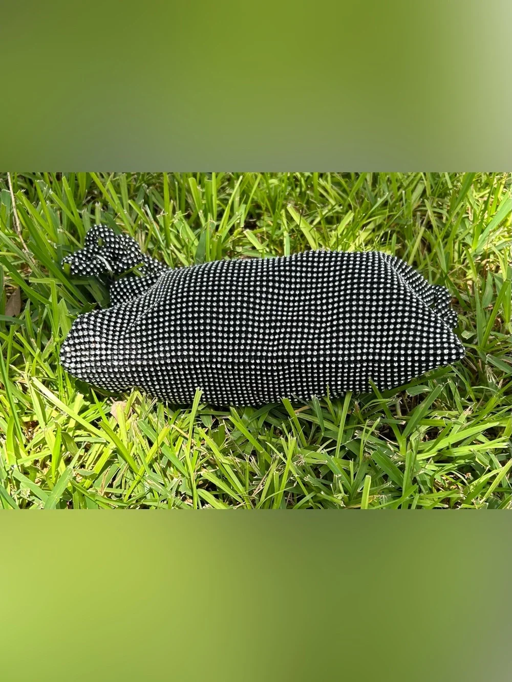 Black Rhinestone Embellished Bag